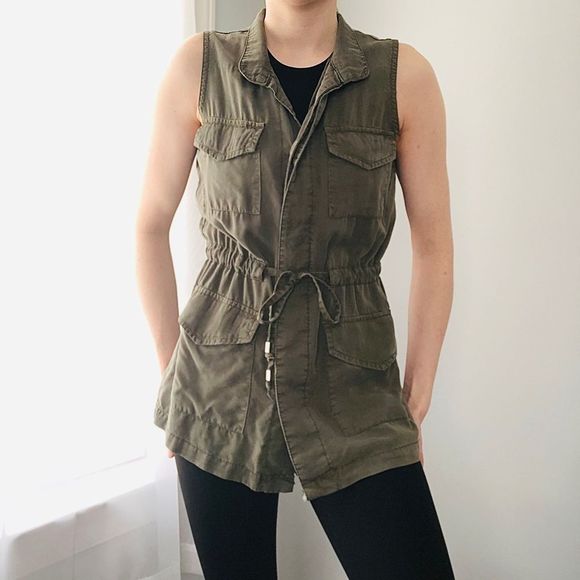 Mossimo Supply Co. Jackets & Blazers - XS Mossimo Utility Style Vest Army Green